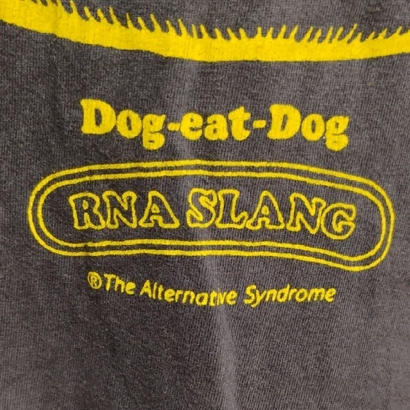 RARE! Beat Feet Dog Eat Dog RNA Slang The Alternative Syndrome Vintage Tee (X5)